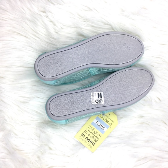 TOMS Classic Lace Mint Green - Picture 6 of 8